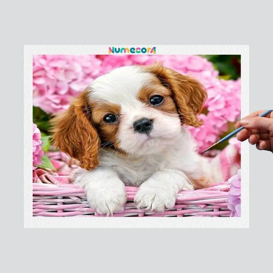 Pintura Terapêutica Numerada - Cachorrinho Fofo