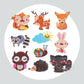 Pintura Terapêutica com Diamantes - Stickers 10Un - Diamante Redondo - Animais