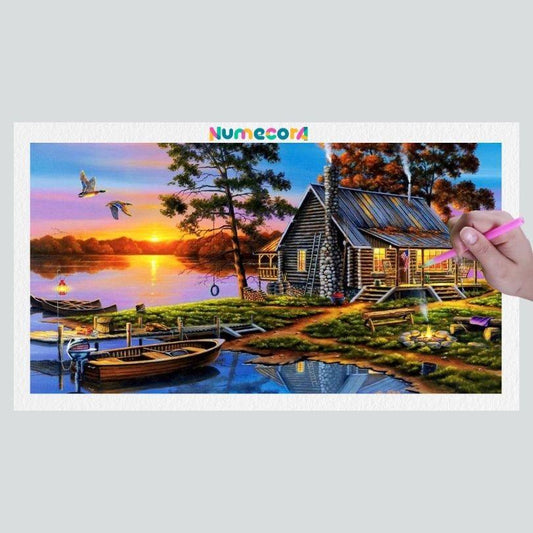 Pintura Terapêutica com Diamantes - Casa do Lago