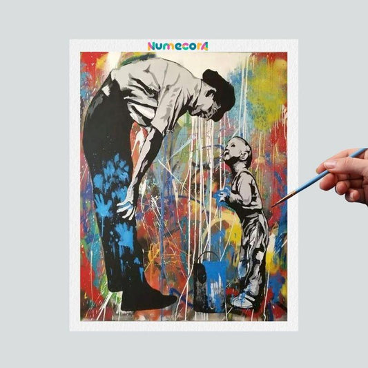 Pintura Terapêutica Numerada - Arte pai e filho