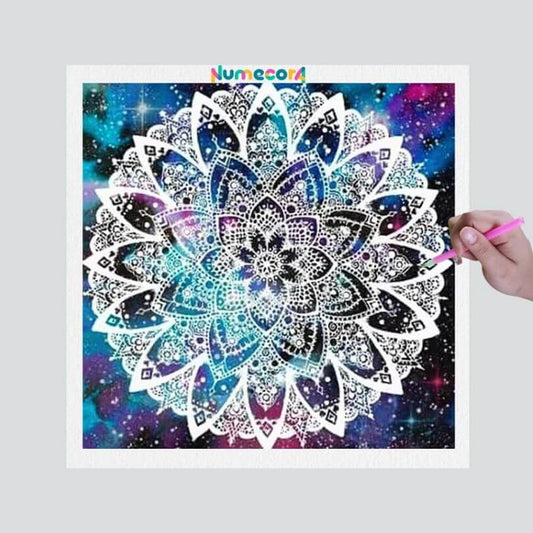 Pintura Terapêutica com Diamantes - Mandala  Cristal