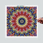 Pintura Terapêutica Numerada - Mandala Carpelo Flor