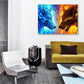Pintura Terapêutica com Diamantes - Lobos Luminosos - Numecora
