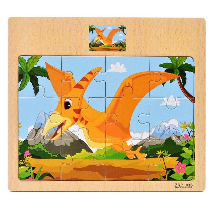 Quebra Cabeças Educacional Infantil - Dinossauro voador - Numecora