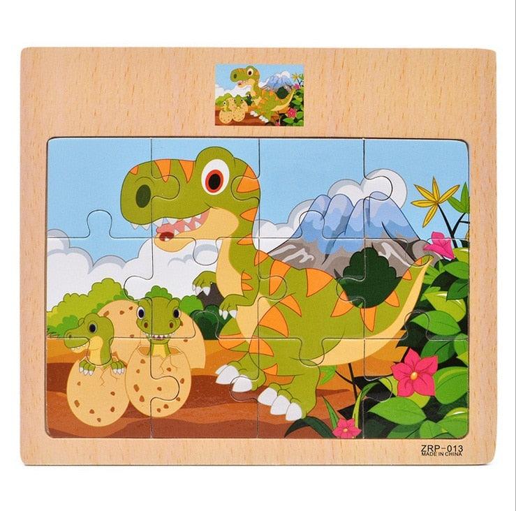 Quebra Cabeças Educacional Infantil - Dinossauro Rex - Numecora