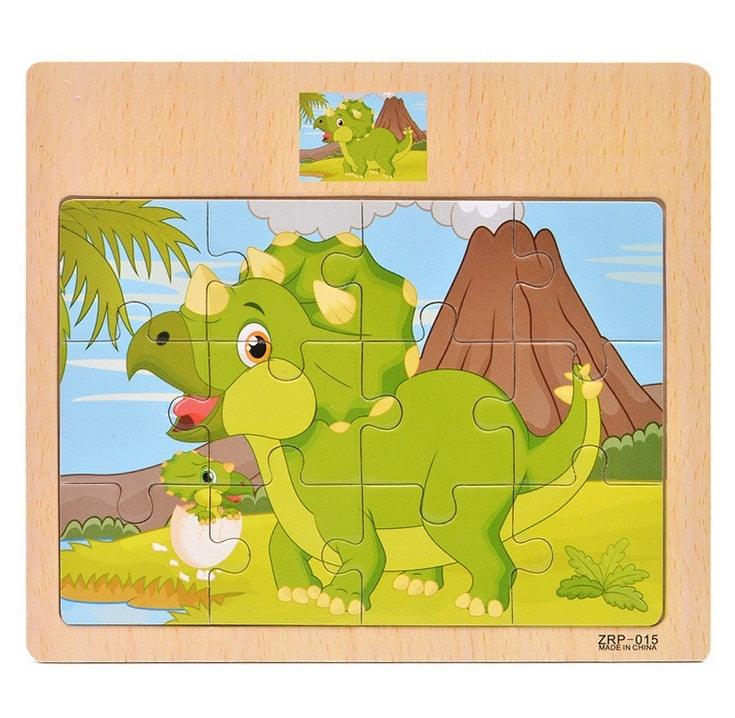 Quebra Cabeças Educacional Infantil - Dinossauro - Numecora