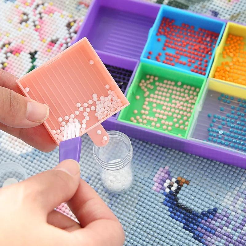 Pintura Terapêutica com Diamantes - Ferramentas e Acessórios - Conjunto Bandejas 9 itens - Numecora