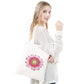 Pintura Terapêutica com Diamantes - Bolsa EcoBag -  Flor