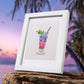 Mini Telas - Conjunto com 12 pcs - Kit Pintura Terapêutica com Diamantes - Pinturinhas Drinks
