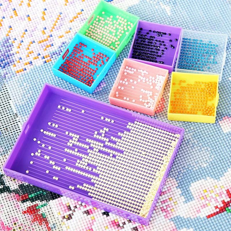 Pintura Terapêutica com Diamantes - Ferramentas e Acessórios - Conjunto Bandejas 9 itens - Numecora
