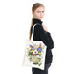Pintura Terapêutica com Diamantes - Bolsa EcoBag -  Vaso de Flores