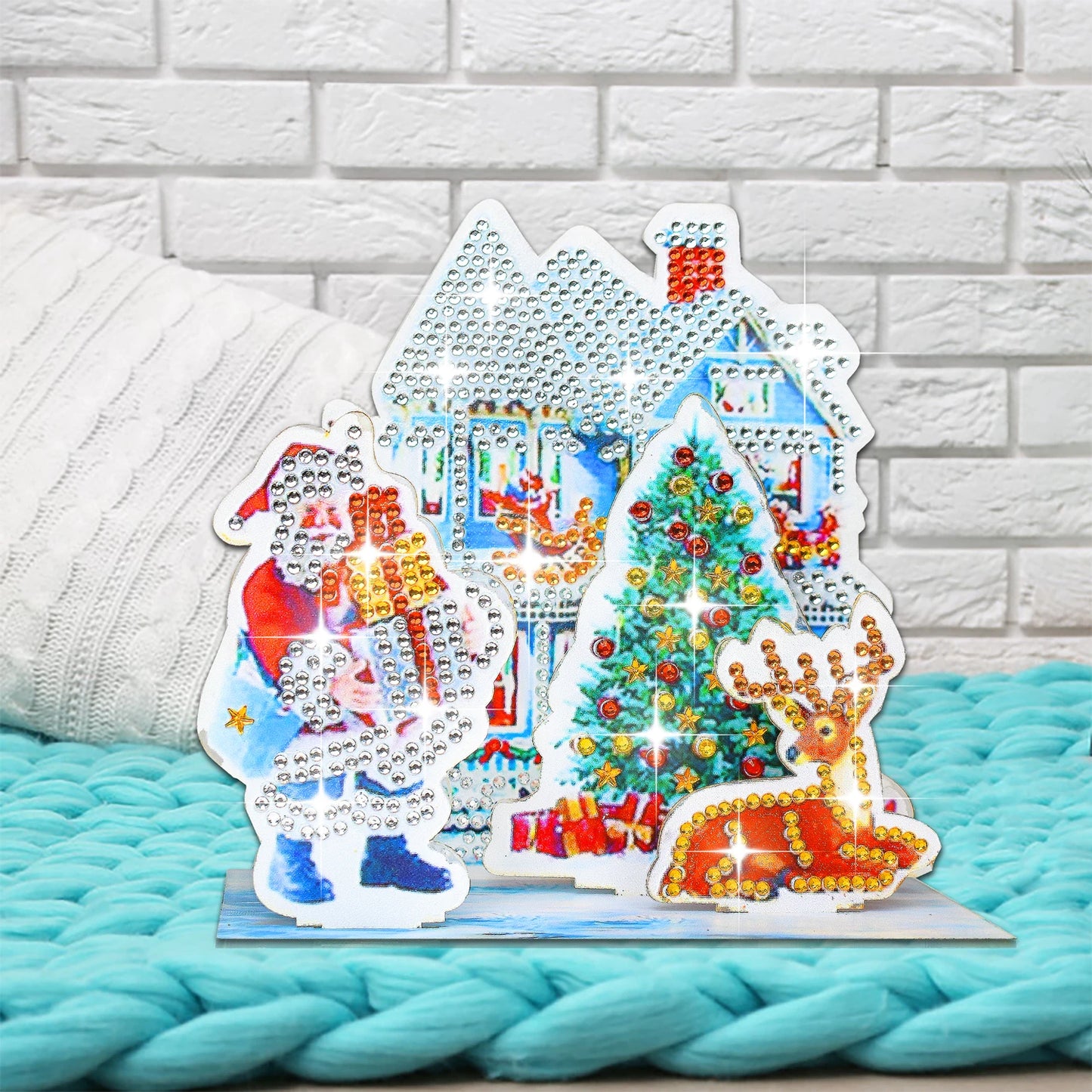 Decoração de Natal - Pintura com diamantes