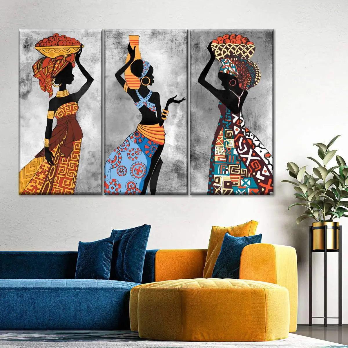 Pintura Terapêutica Numerada - Mulheres Africanas 1