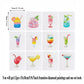 Mini Telas - Conjunto com 12 pcs - Kit Pintura Terapêutica com Diamantes - Pinturinhas Drinks