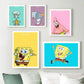 Pintura Terapêutica com Diamantes - Bob Esponja - Tela 100% Preenchida - Diamante Redondo