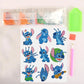 Pintura Terapêutica com Diamantes - Stickers 9Un - Diamante Redondo - Stitch e Namorada