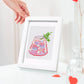 Mini Telas - Conjunto com 12 pcs - Kit Pintura Terapêutica com Diamantes - Pinturinhas Drinks