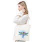Pintura Terapêutica com Diamantes - Bolsa EcoBag - Libélula Azul