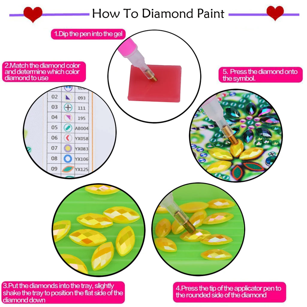 Decoração de Natal - Pintura com diamantes
