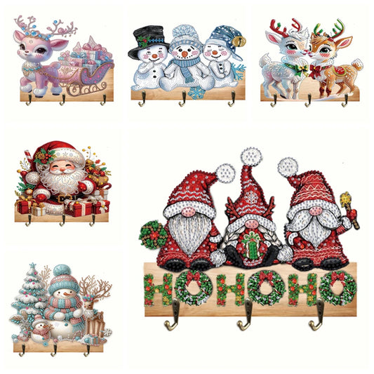 Chaveiro - Porta Chaves - Decoração de Natal - Pintura com diamantes
