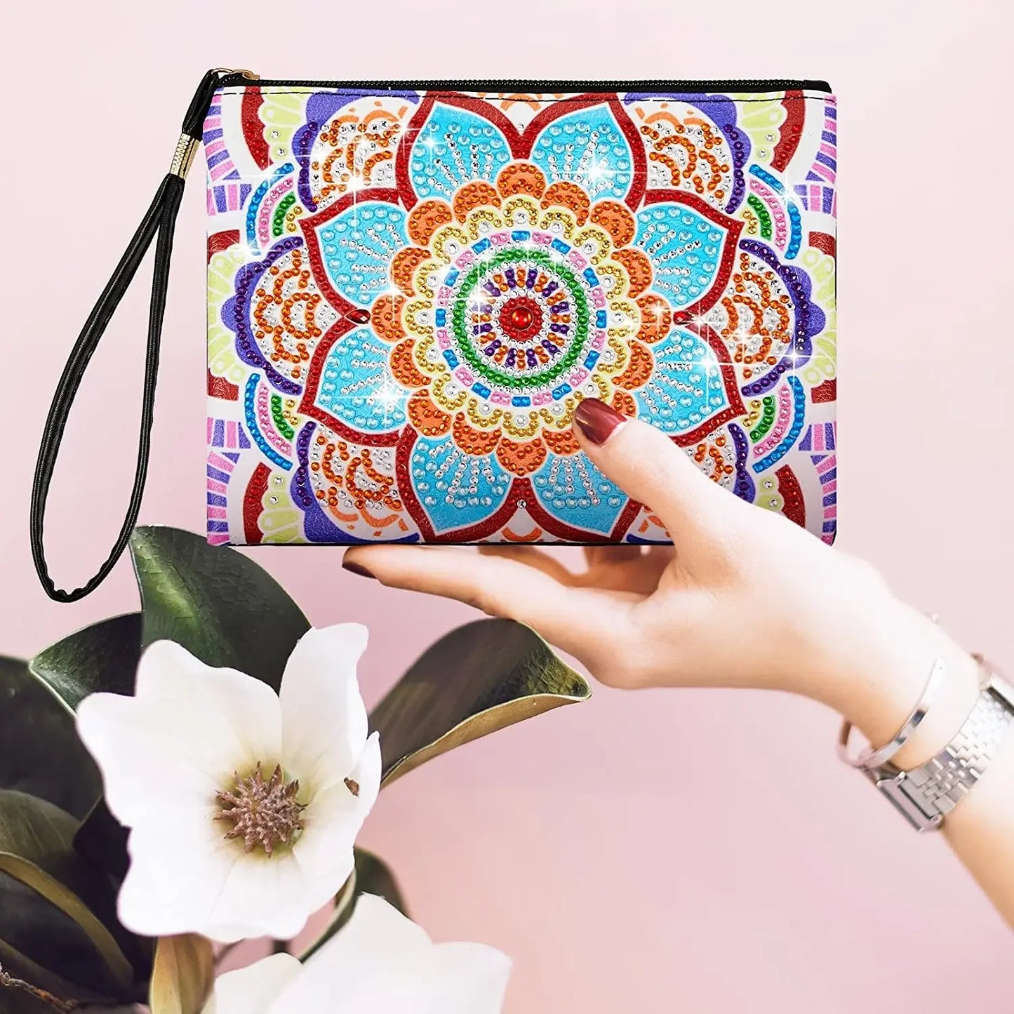 Pintura Terapêutica com Diamantes - Mandala