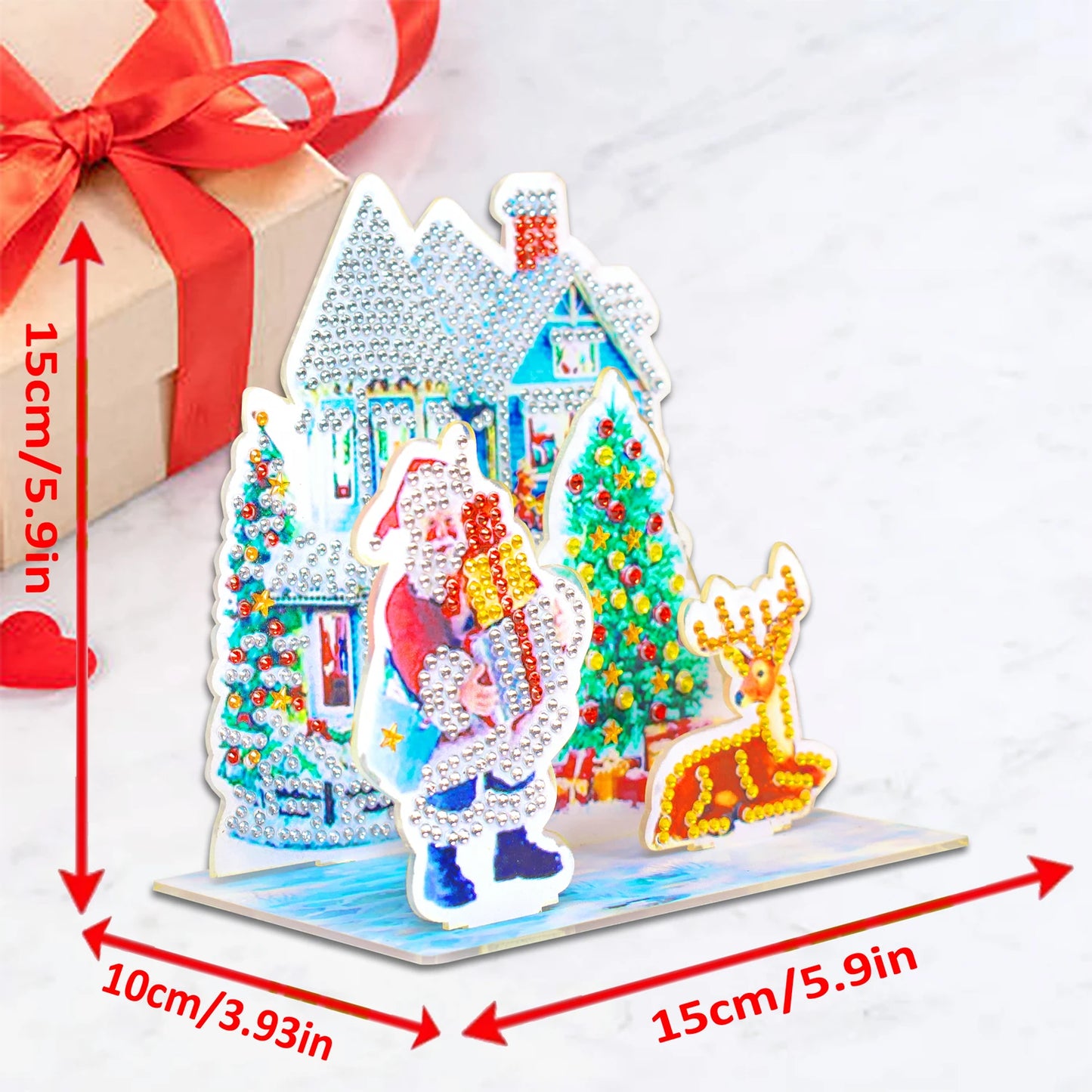 Decoração de Natal - Pintura com diamantes