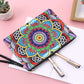 Pintura Terapêutica com Diamantes - Bolsa Mandala Colorida  - Tela 100% Preenchida