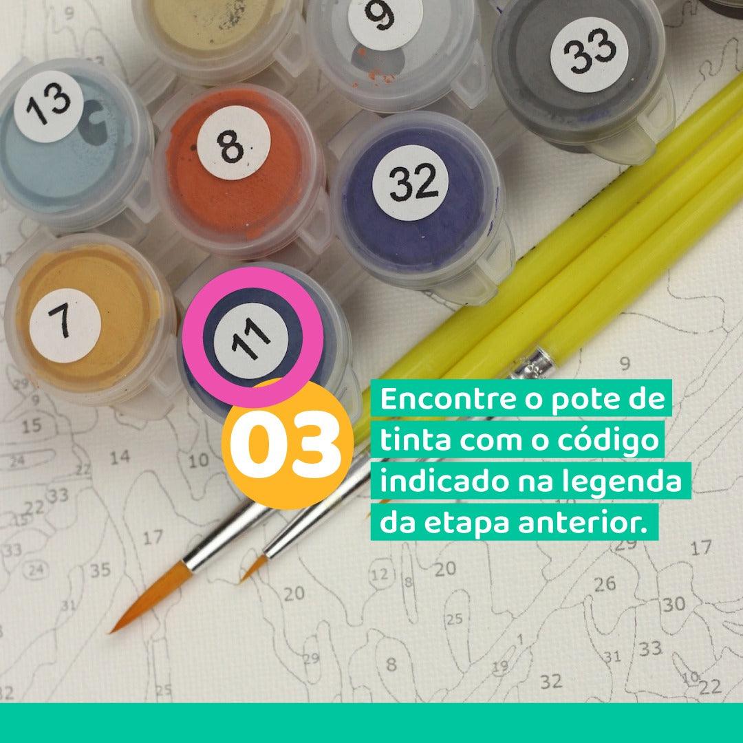 Pintura Terapêutica Numerada - Mulher Floresta - Numecora