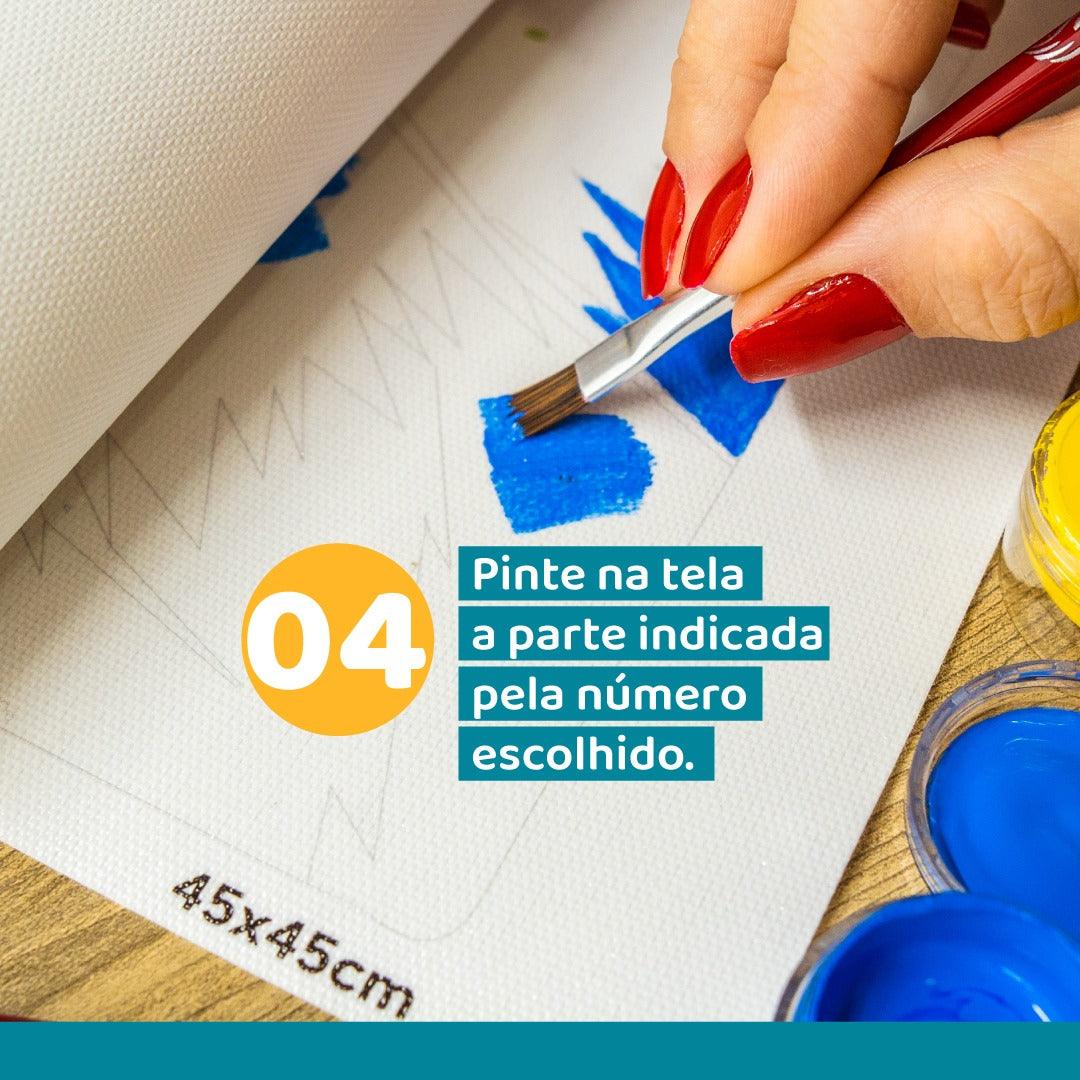 Pintura Terapêutica Numerada - Mulher Floresta - Numecora