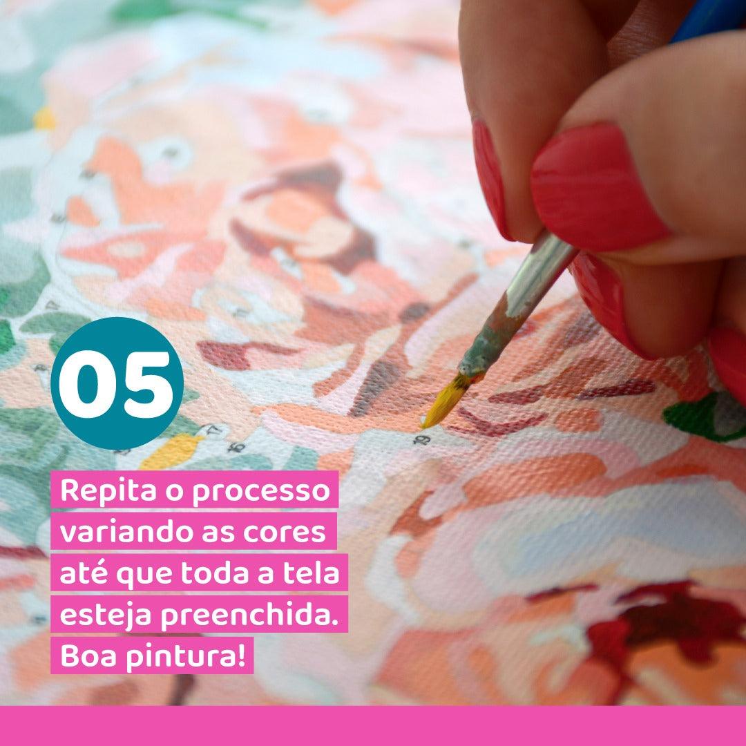 Pintura Terapêutica Numerada - Mulher Floresta - Numecora