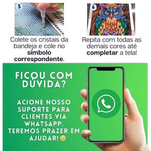 Pintura Terapêutica com Diamantes - Porta Copos (6 unidades) - Numecora