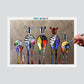 Pintura Terapêutica Numerada - Girafas Abstratas