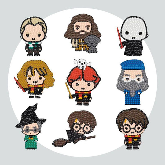Pintura Terapêutica com Diamantes - Stickers 9Un - Diamante Redondo - Harry Potter