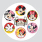 Pintura Terapêutica com Diamantes - Porta Copos (6 Unidades) - Mickey e Minnie