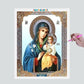 Pintura Terapêutica com Diamantes - Nossa Senhora do Perpetuo Socorro- Tela 100% Preenchida