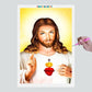 Pintura Terapêutica com Diamantes - Jesus Luz  - Tela 100% Preenchida