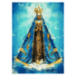 Pintura Terapêutica com Diamantes - Nossa Senhora Aparecida - Tela 100% Preenchida
