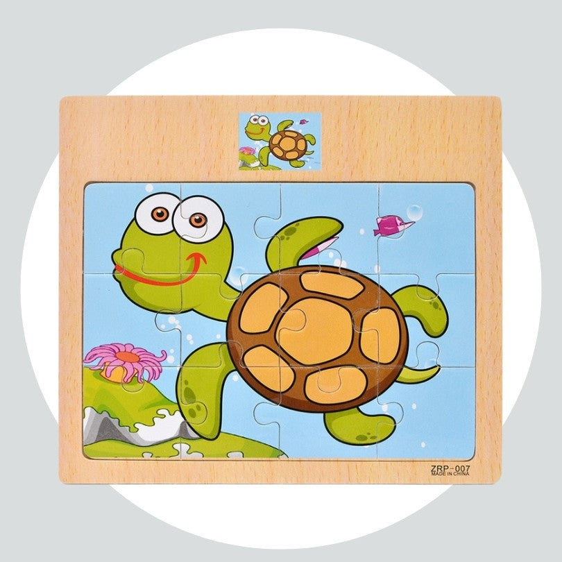 Quebra Cabeças Educacional Infantil - tartaruga