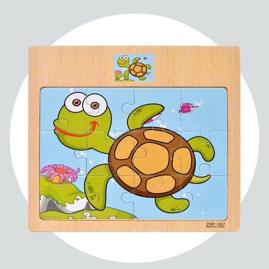 Quebra Cabeças Educacional Infantil - tartaruga