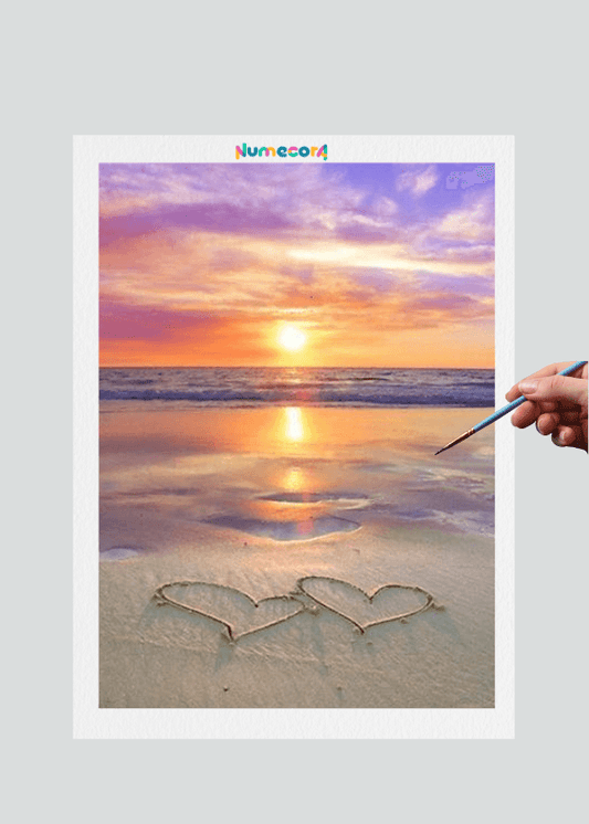Pintura Terapêutica Numerada - Praias e Por do Sol - Numecora