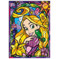 Pintura Terapêutica com Diamantes - Rapunzel - Tela 100% Preenchida - Numecora