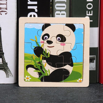 Quebra Cabeça Educacional Infantil Cartoon - Urso Panda - Numecora
