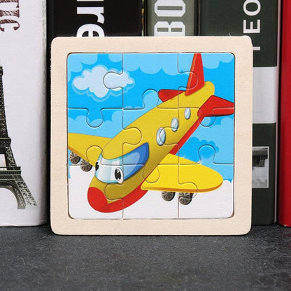 Quebra Cabeça Educacional Infantil Cartoon - Avião - Numecora
