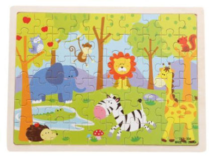 Quebra Cabeça Educacional Infantil 60 peças - Floresta - Numecora