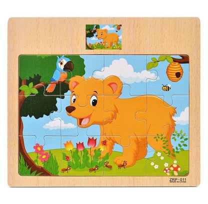 Quebra Cabeças Educacional Infantil - Urso - Numecora