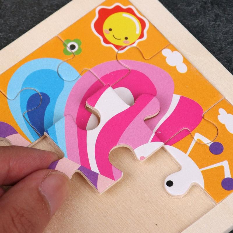 Quebra Cabeça Educacional Infantil Cartoon - Peixe - Numecora