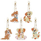 Chaveiros Pintura Terapêutica com Diamantes - Dogs caramelos - Kit com 5