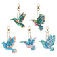 Chaveiros Pintura Terapêutica com Diamantes -Beija Flor - Kit com 5