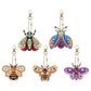 Chaveiros Pintura Terapêutica com Diamantes - Mariposas - Kit com 5